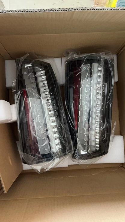 2005-2011 CADILLAC STS LED ECE CLEAR TAILLIGHTS PAIR SET NEW USED OEM