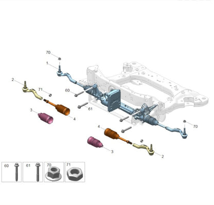 2021-2025 ZEEKR 001 STEERING RACK USED NEW OEM