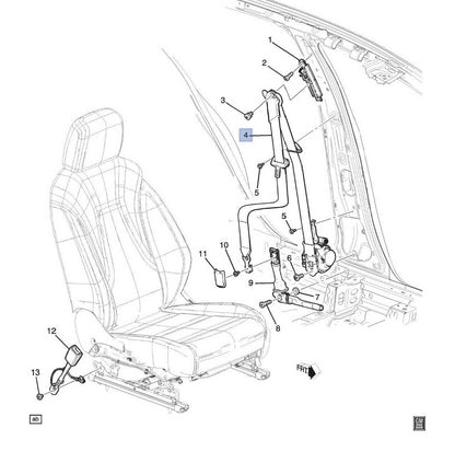 2016-2020 BUICK ENVISION FRONT SEAT BELT TENSIONERS LH RH NEW OE 2pcs