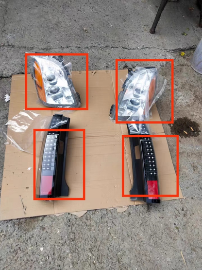 2004-2009 CADILLAC SRX ECE EURO EXPORT HEADLIGHTS USED OEM GM